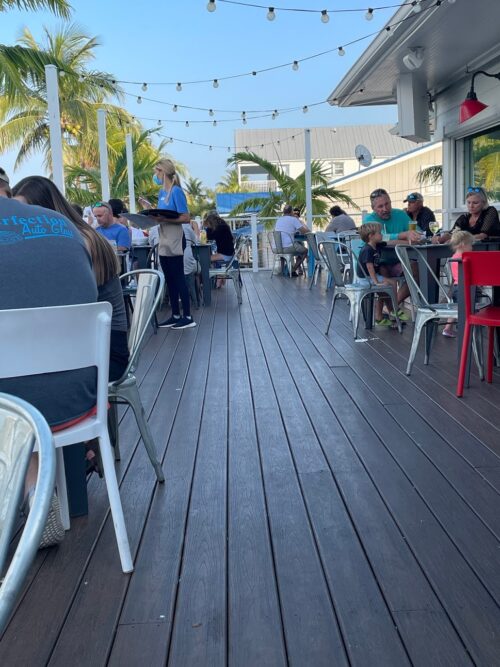 Angler and Ale is a popular spot for dining on the water at Hawk's Cay on Duck Key.. Anne Braly photos.