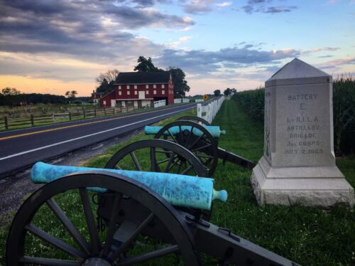 Gettysburg sunset