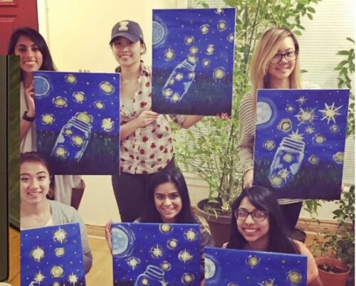 Painting to Gogh Painting Parties