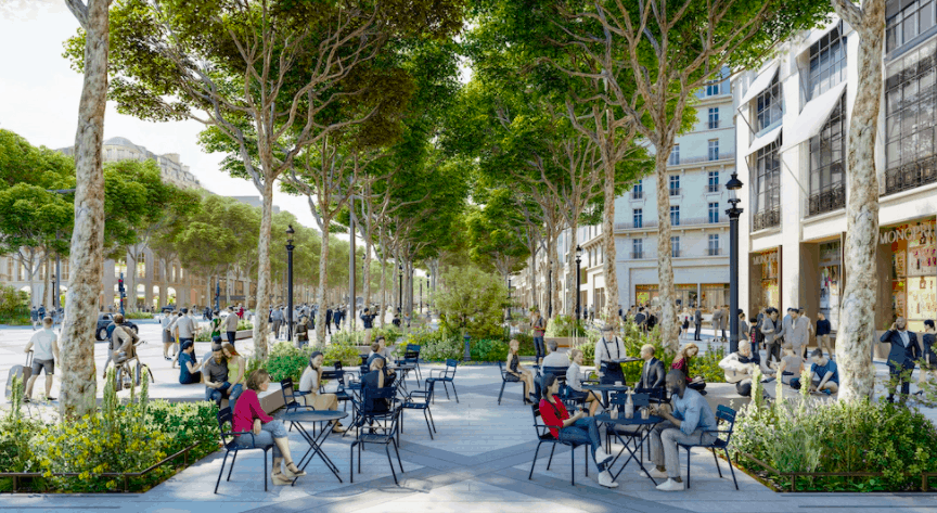 Champs-Elysees in Paris