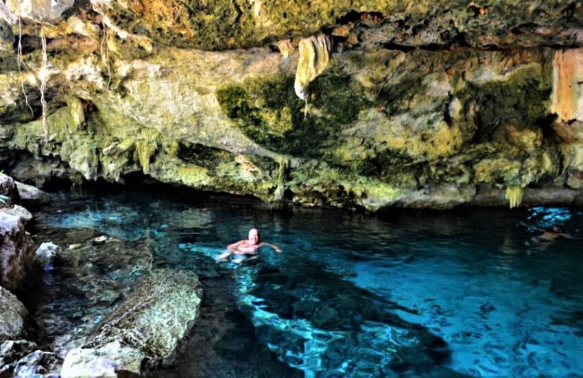 Swimming in Dos Ojos