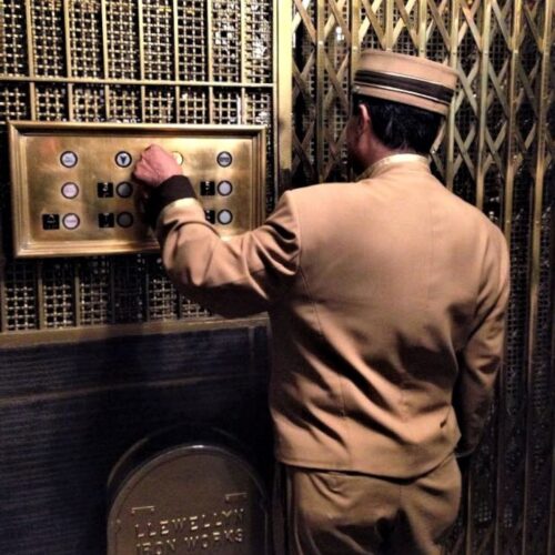 Original Elevator at the Hotel Del Coronado