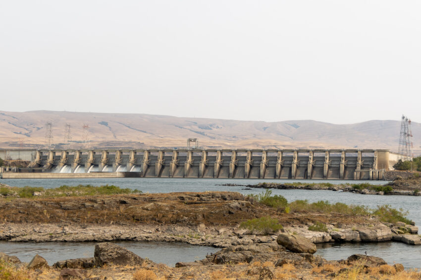 The Dalles Dam on the Columbia River.