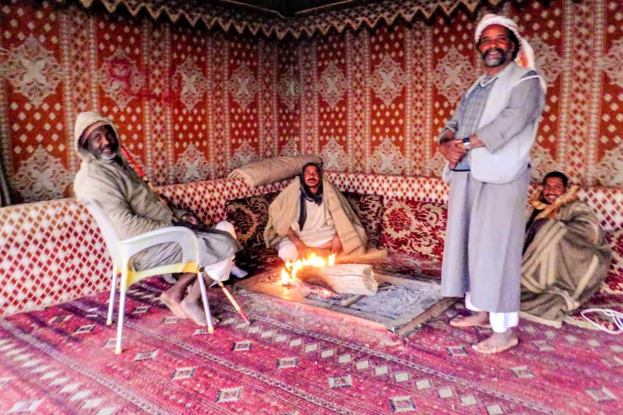 Camel Herders in their Tent Qassim Province