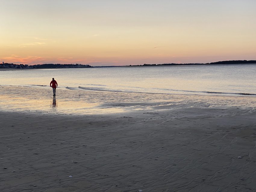 Sunset on Crane's Beach, Ipswich Massachusetts. Shelley Rotner photos.