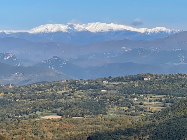 Pyrenees in the Distance.