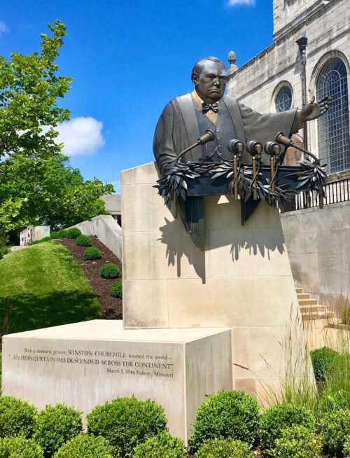 Iron Curtain Sculpture at the National Churchill Museum © VisitFulton