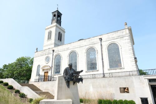 the National Churchill Museum is located on the campus of Westminster College © Sharon Kurtz