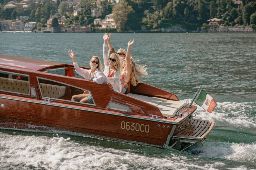 Boating on Lake Como