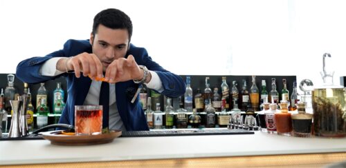 Mixologist at work Hiltonm Lake Como