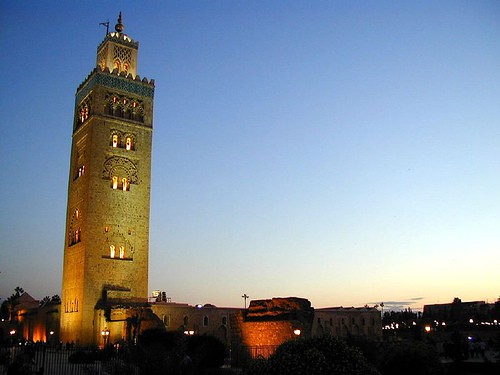 Koutoubia Mosque in Marrakesh. Joaomaximo photo/Flikr. Plenty of touts nearby.