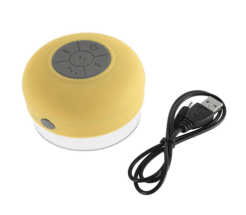 yellow waterproof bluetooth speaker with charger mobile speaker wireless portable speaker