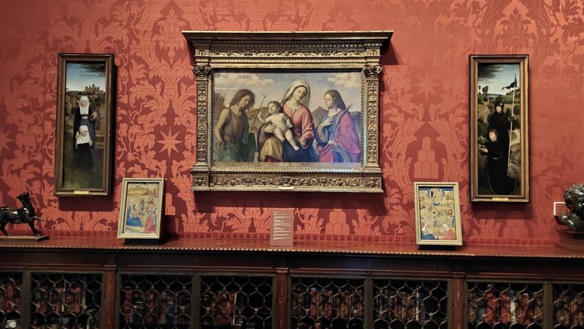 Renaissance art on display in the West Room. Morgan library