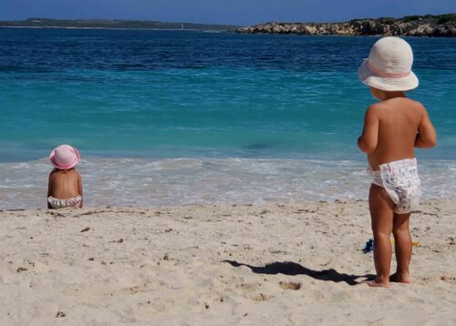 St Martin babies on the beach Tab Hauser Photo