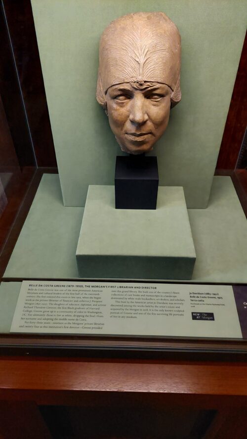 Bust of Belle da Costa Greene, the Library’s first director who worked at the Morgan for 43 years.