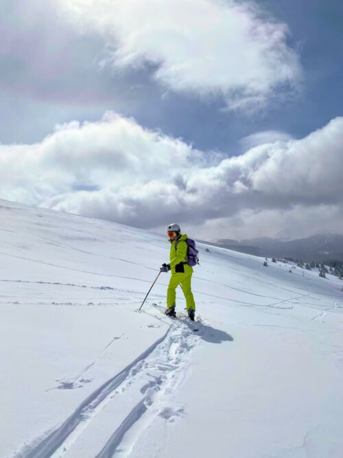 Fresh Colorado powder on Wapiti Peak at Keystone.