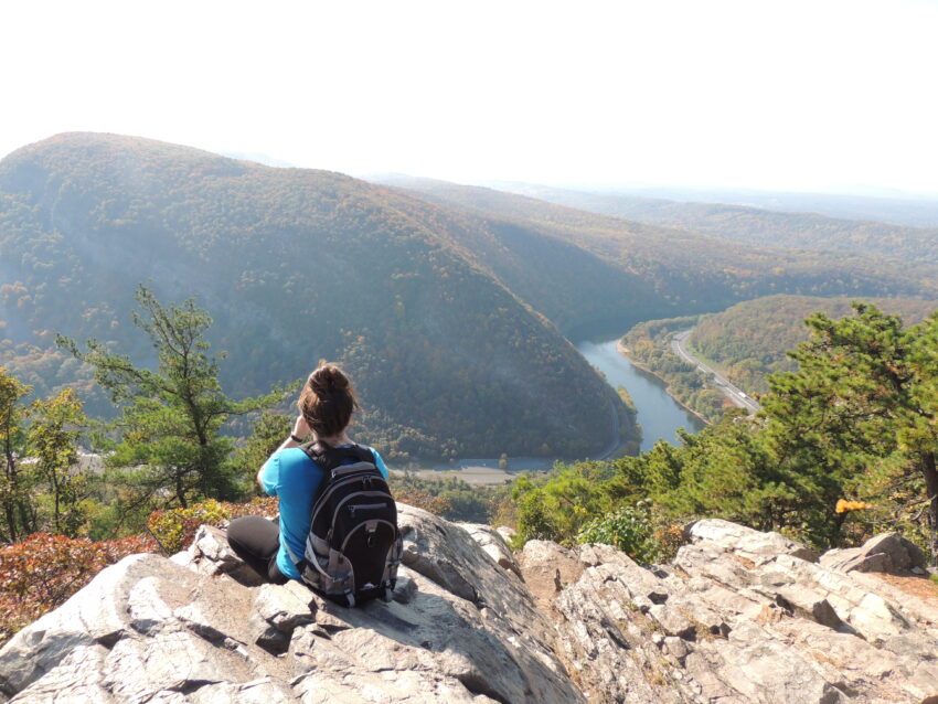 Scenic Fall on Mt Tammany, Pocono Mountains.