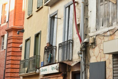 A Gypsy Resident of the Quartier St. Jacques.  Her home was deemed unsafe and was demolished.