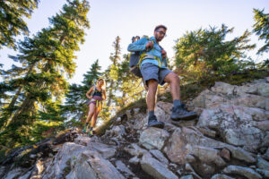 Hiking to blanca lake near Seattle, Washington