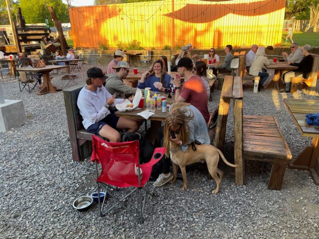 Midtown Mall, Jackson offers crab boils and music. Midtown Mall, Jackson offers crab boils and music.