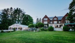 Wilburton Mansion and tent