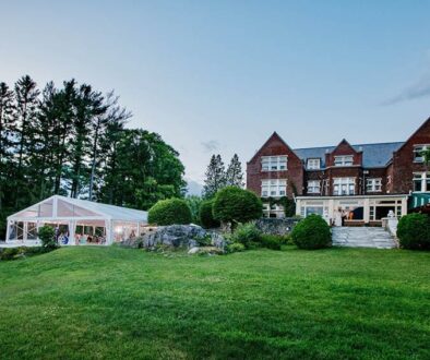 Wilburton Mansion and tent