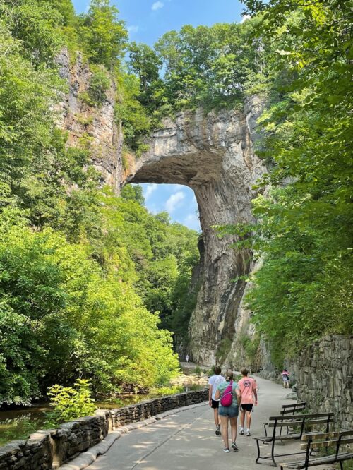 Natural Bridge is one of the iconic landmarks of the East. Thomas Jefferson once owned it and had a cabin here.
