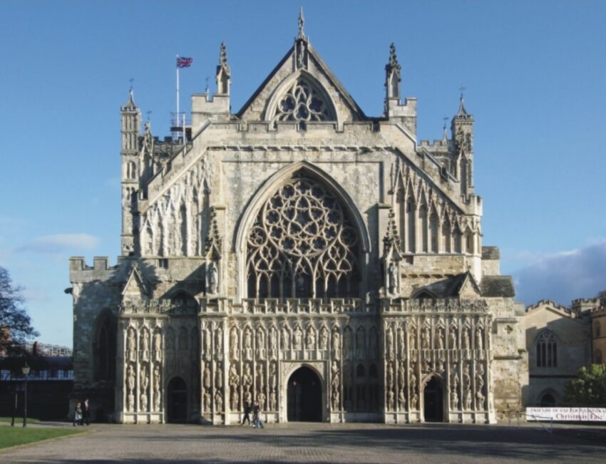 The Cathedral in Exeter, England.
