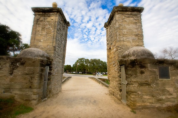 City gates in St. Augustine.