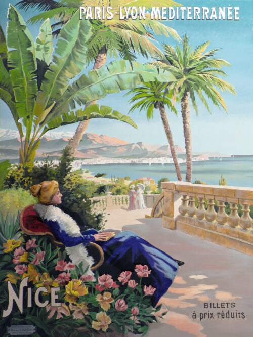 Pageant of the Masters’ re-creation of a vintage travel poster from The Riviera.