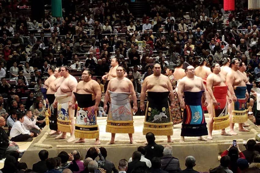 Sumo Wrestlers Gather