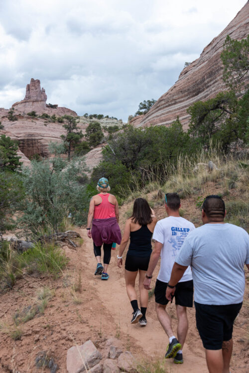 Hiking the Church Rock Trail at Red Rock Park in Gallup, NM.