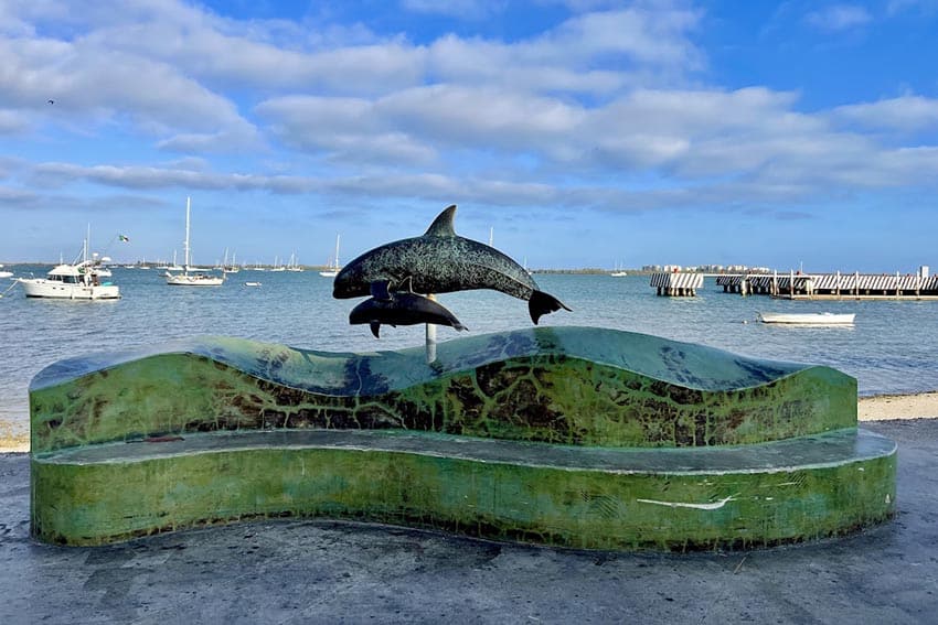 dolphin sculpture