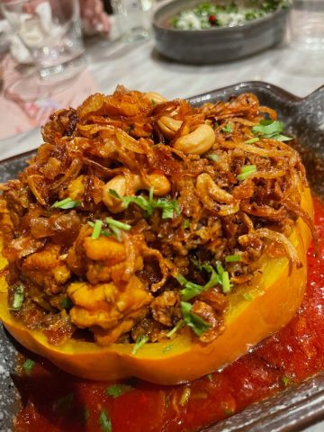 Dar Basma Stuffed squash at Dar Basma, Al Hafuf, Saudi Arabia.