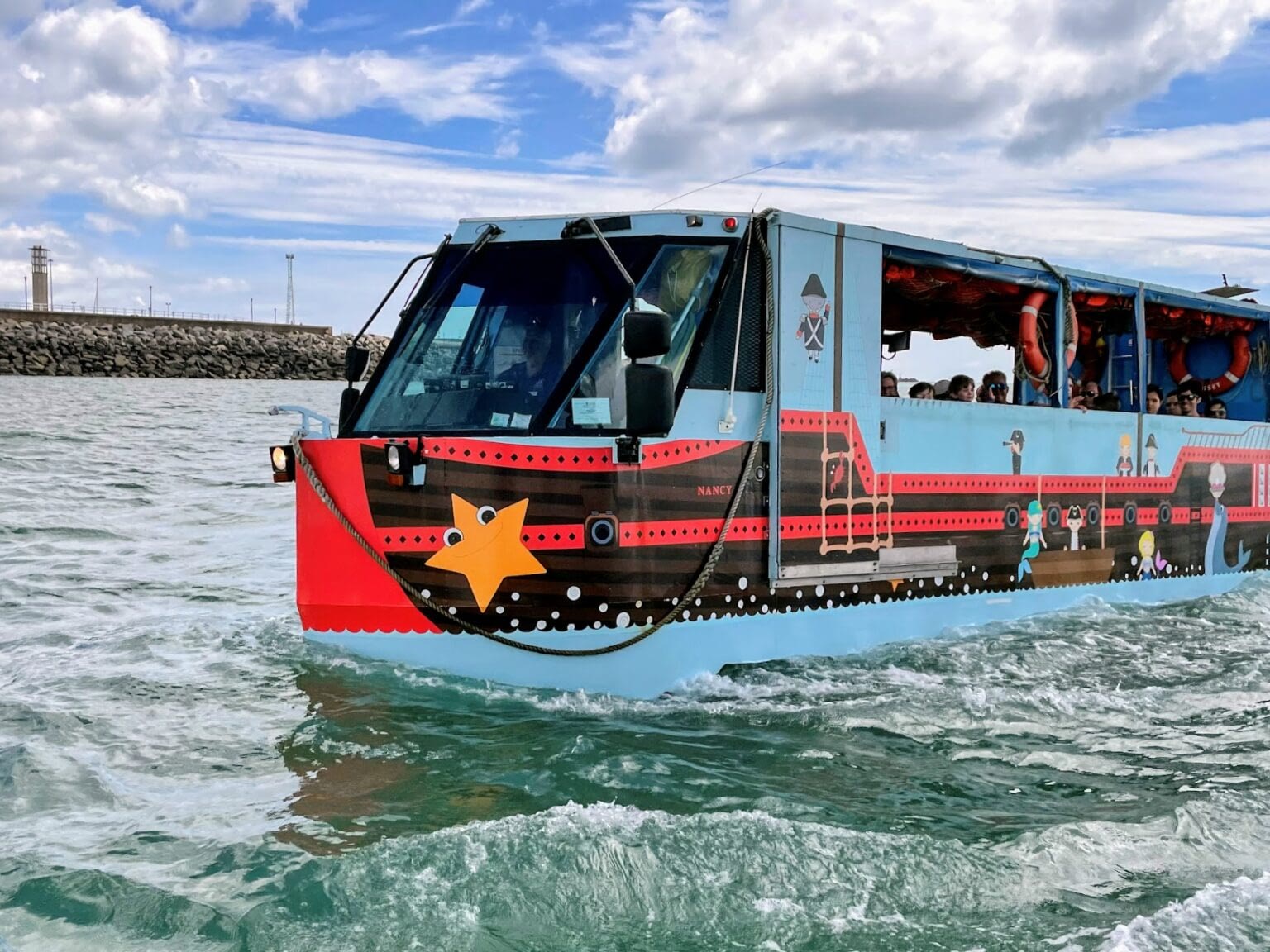 duck boat in the water