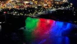 American side lighting at Niagara