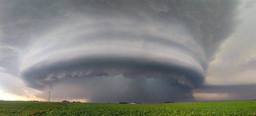 Incredible Supercell thunderstorm near Rapid City, South Dakota on July 6, 2020 storm chasing