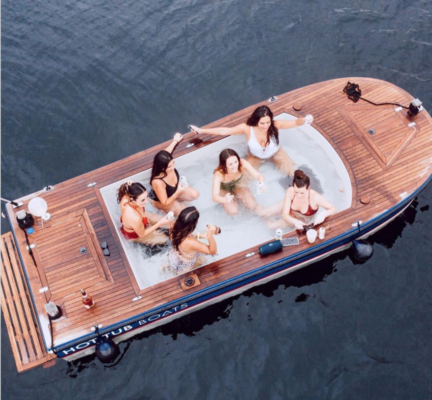 Seattle's hot tub boats, from hottubboats.com