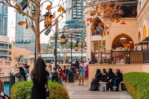 Outside a souk in the UAE.