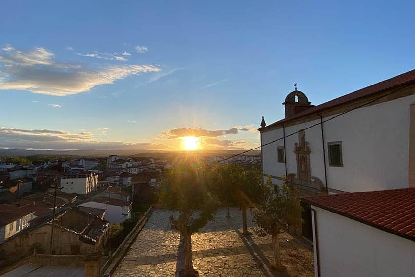 Sunset in Montforte de Lemos.