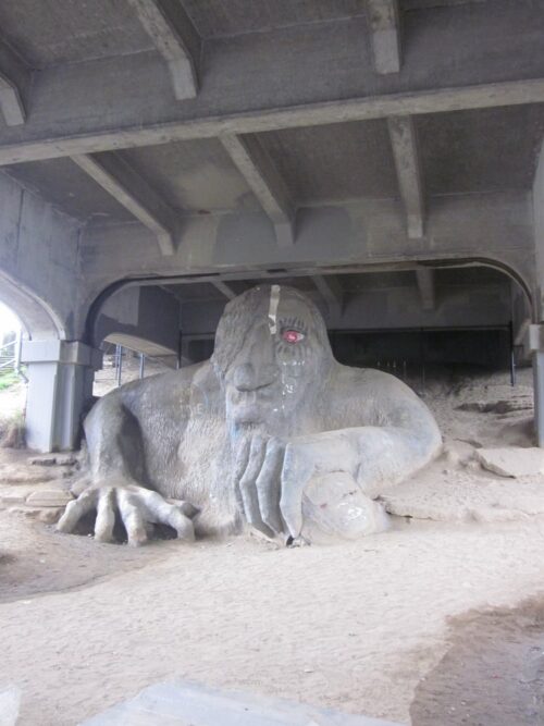 Fremont Troll, photo by Lauren S. from Yelp