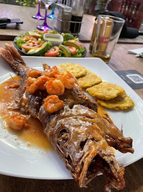 Cartagena has wonderful seafood with specialties like Red Snapper or shrimp, lobster and shellfish available for under $10.