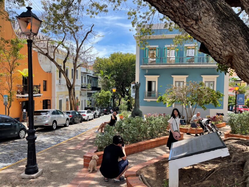 San Juan is filled with quiet plazas.