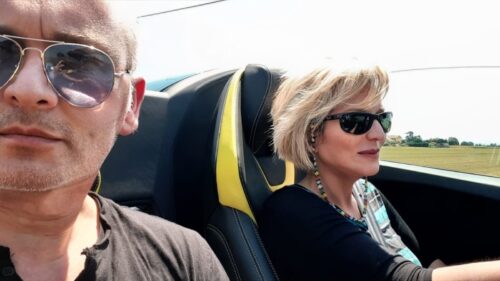 Supercar Drive: The Bad A$$ Raging Bull 2 Cindy in the driving seat, Roberto riding shotgun.