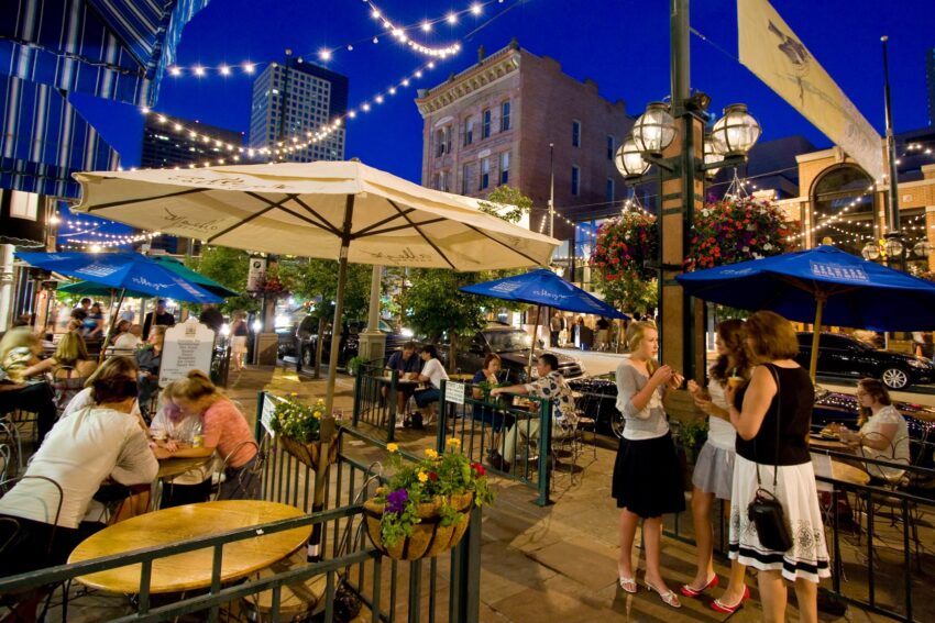 Larimer Square is always hopping, day and night © Visit Denver