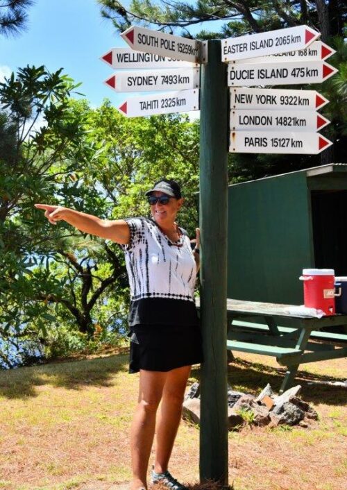 Pitcairn Island sign post