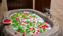 Milk Bath at the spa
