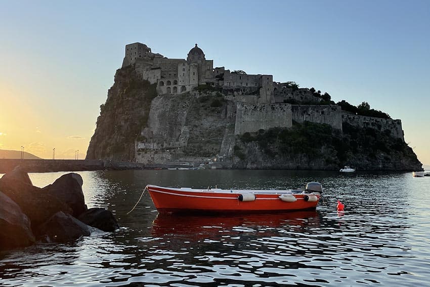 Castello Aragonese d'Ischia at sunrise