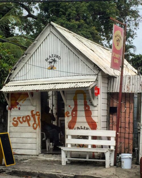 A typical rum house in Barbados. There are 1,800 rum houses on the island that sell rum, and little else. They can be a fun way to meet locals.