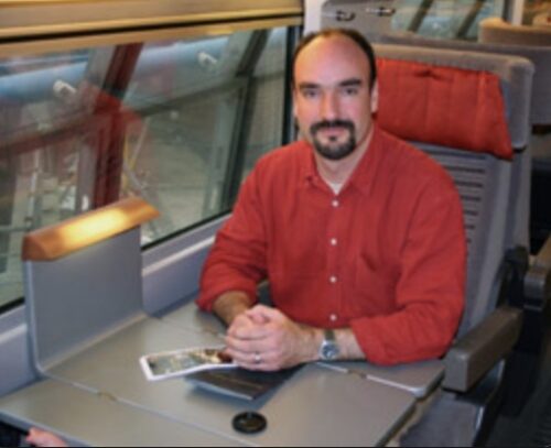 Mark Smith, the Man in Seat 61, a noted expert on train travel. 